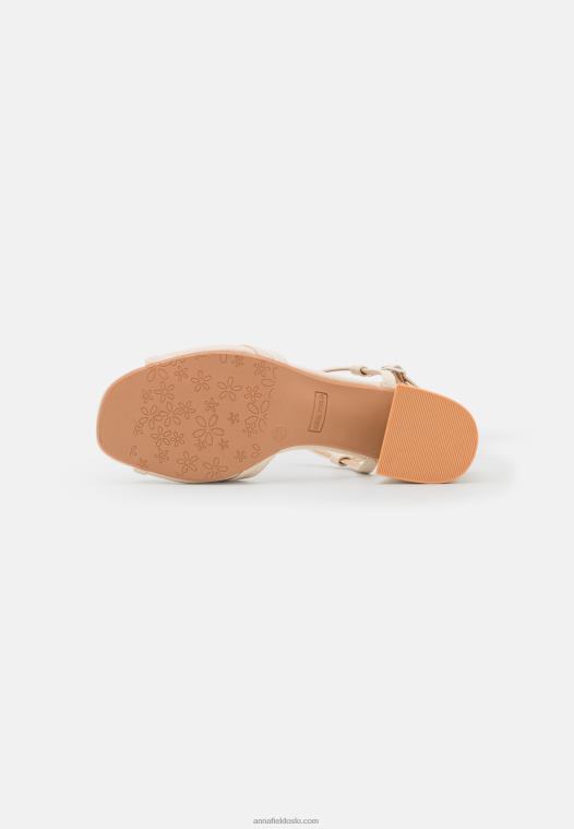 Anna Field kvinner sandaler off-white P266L1344
