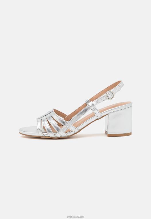 Anna Field kvinner sandaler sølv P266L1304