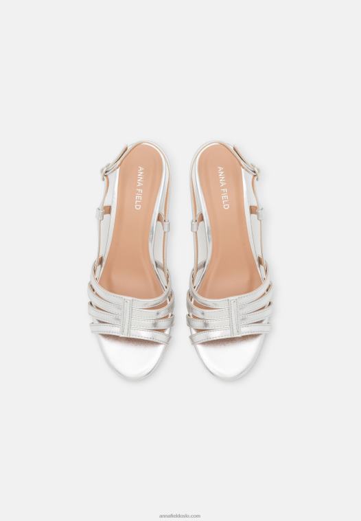 Anna Field kvinner sandaler sølv P266L1304