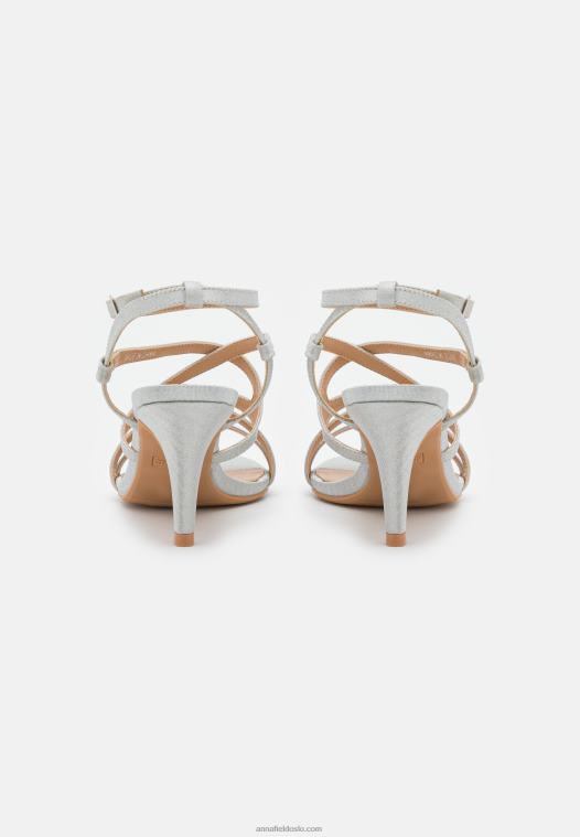 Anna Field kvinner sandaler sølv P266L1343