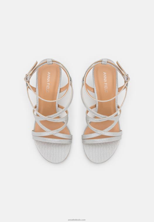 Anna Field kvinner sandaler sølv P266L1343