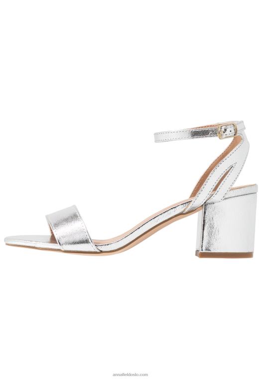 Anna Field kvinner sandaler sølv P266L1448
