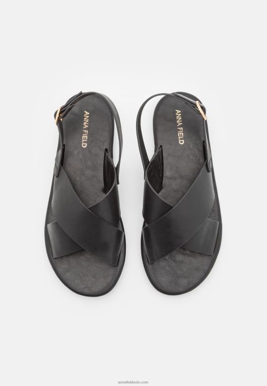 Anna Field kvinner sandaler svart P266L1358