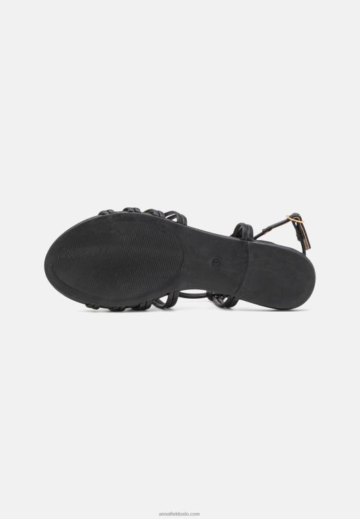 Anna Field kvinner sandaler svart P266L1438