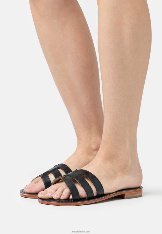 Anna Field kvinner skinnmuler svart P266L1879