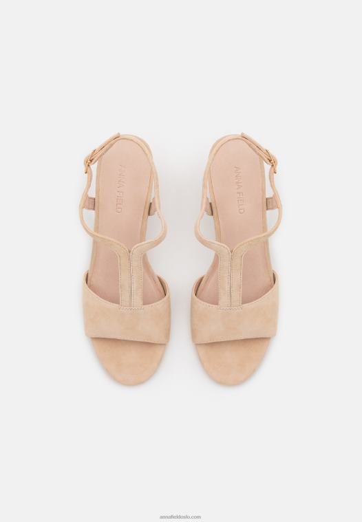 Anna Field kvinner skinnsandaler beige P266L1335