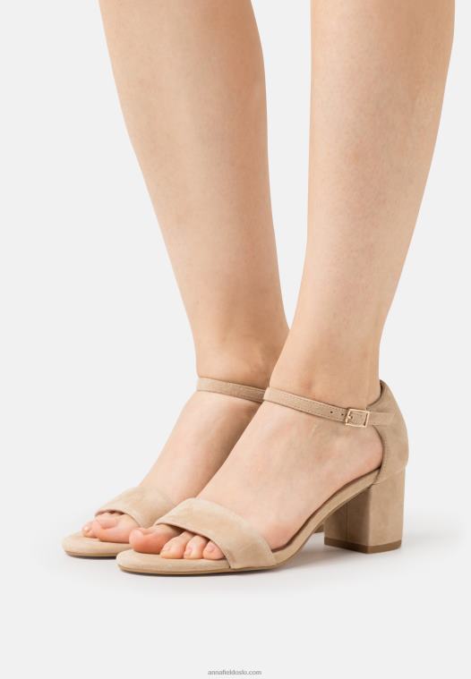 Anna Field kvinner skinnsandaler beige P266L1355