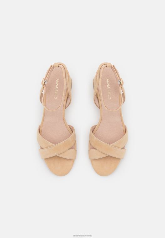 Anna Field kvinner skinnsandaler beige P266L1359