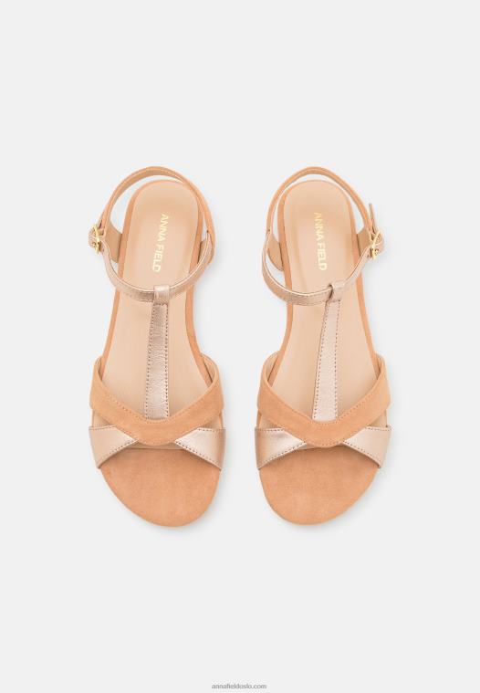 Anna Field kvinner skinnsandaler beige P266L1385