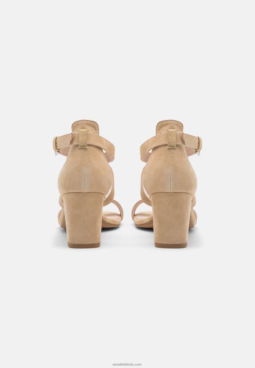 Anna Field kvinner skinnsandaler beige P266L1433