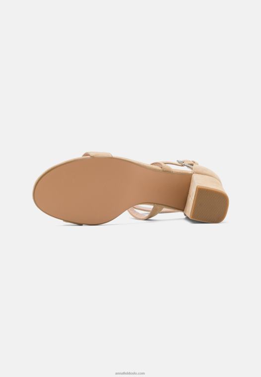 Anna Field kvinner skinnsandaler beige P266L1433