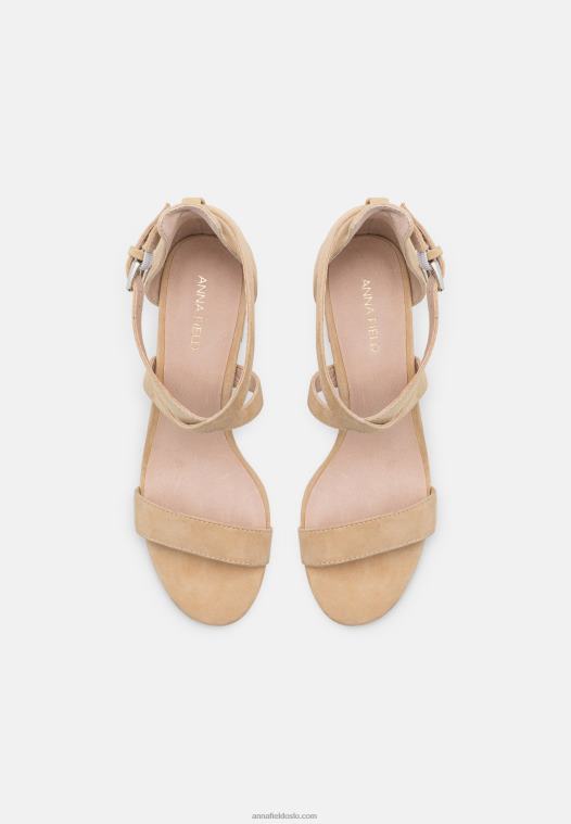 Anna Field kvinner skinnsandaler beige P266L1433