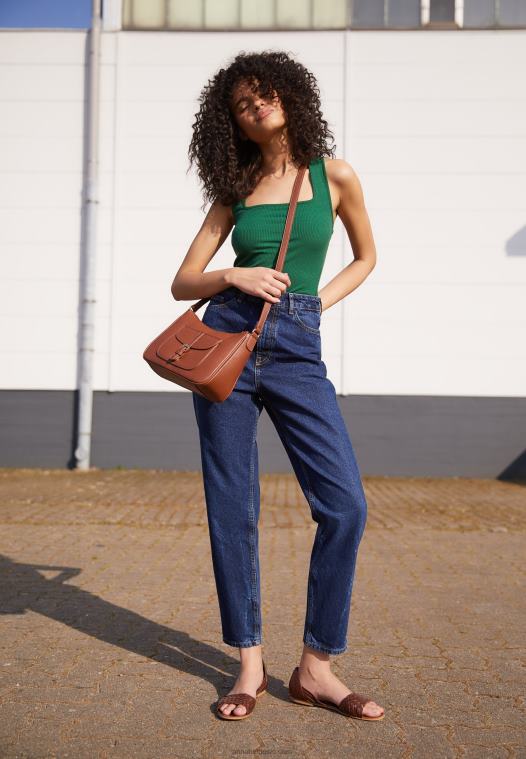 Anna Field kvinner skinnsandaler cognac P266L1389