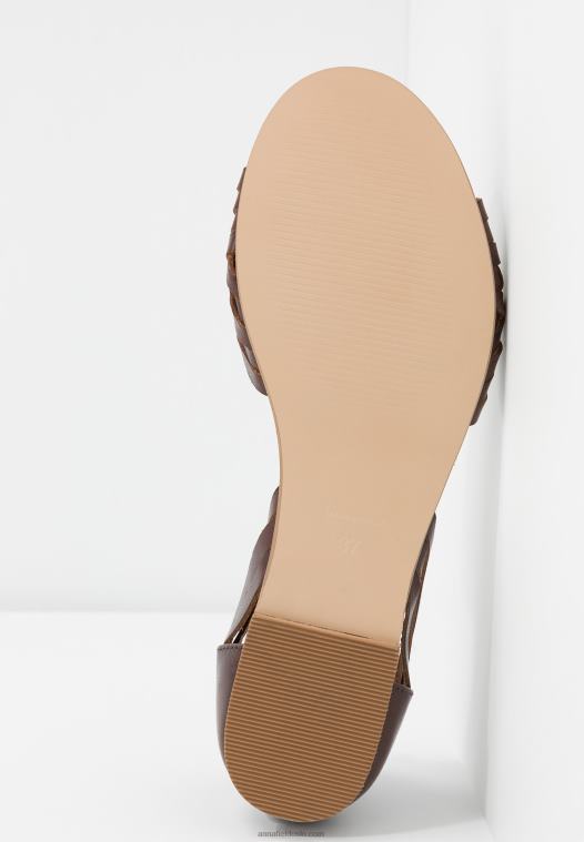 Anna Field kvinner skinnsandaler cognac P266L1389