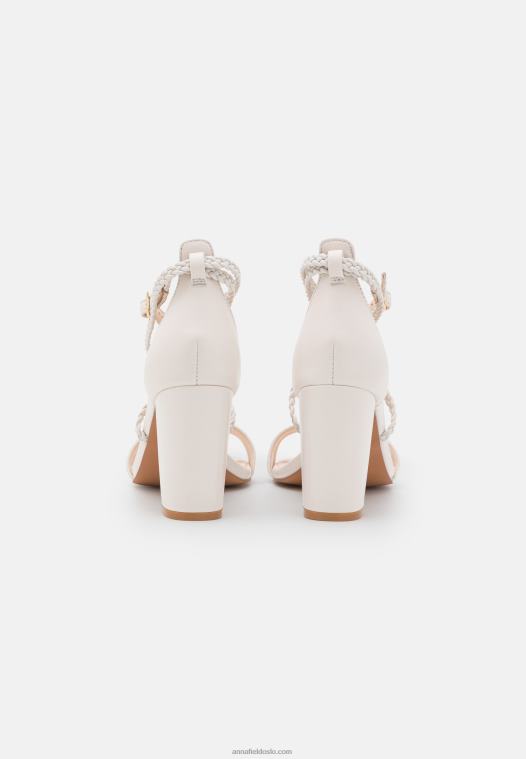 Anna Field kvinner skinnsandaler hvite P266L1428