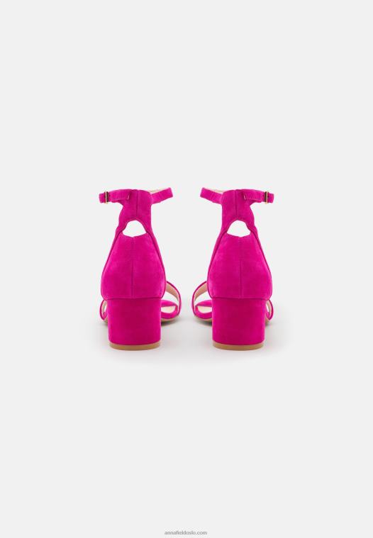 Anna Field kvinner skinnsandaler rosa P266L1283