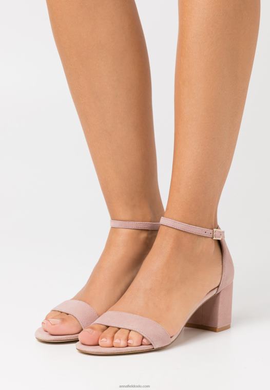 Anna Field kvinner skinnsandaler rose P266L1326