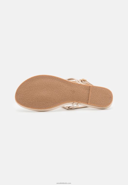 Anna Field kvinner t-bar sandaler beige P266L1511