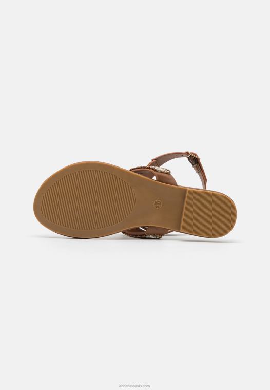 Anna Field kvinner t-bar sandaler beige P266L1540