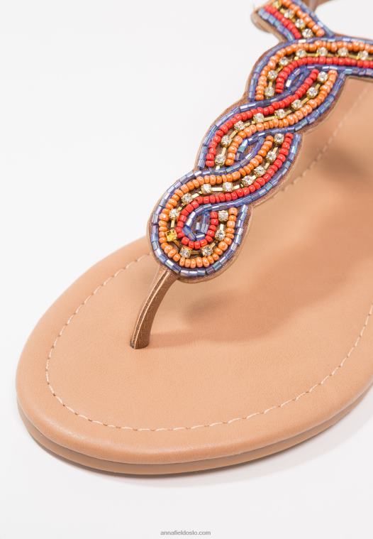 Anna Field kvinner t-bar sandaler brune P266L1519