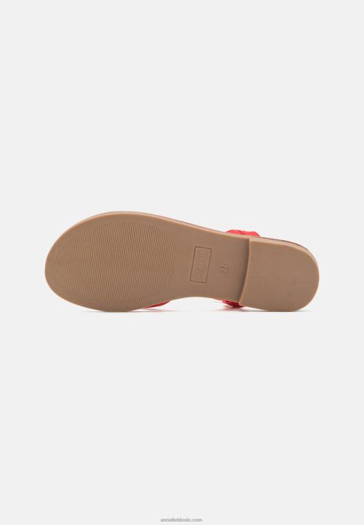 Anna Field kvinner t-stang sandaler rød P266L1525