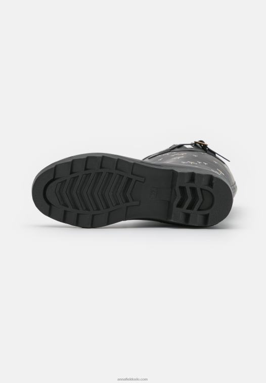 Anna Field kvinner gummistøvler svart P266L2263