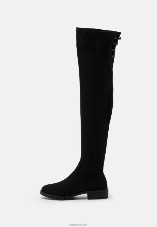 Anna Field kvinner over-the-kne boots svarte P266L2228
