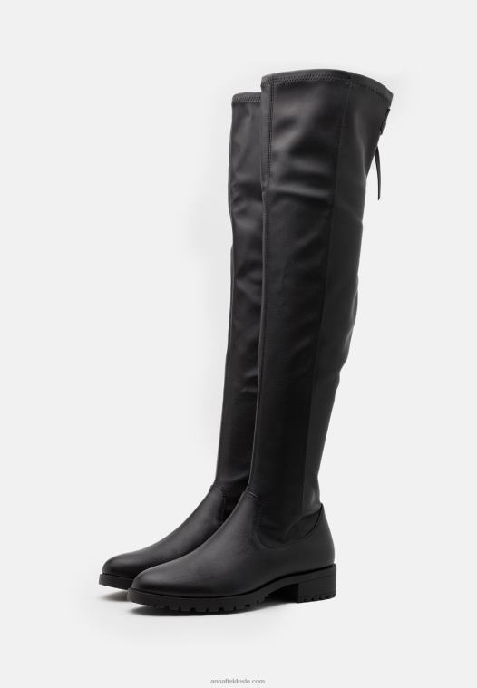 Anna Field kvinner over-the-kne boots svarte P266L2231