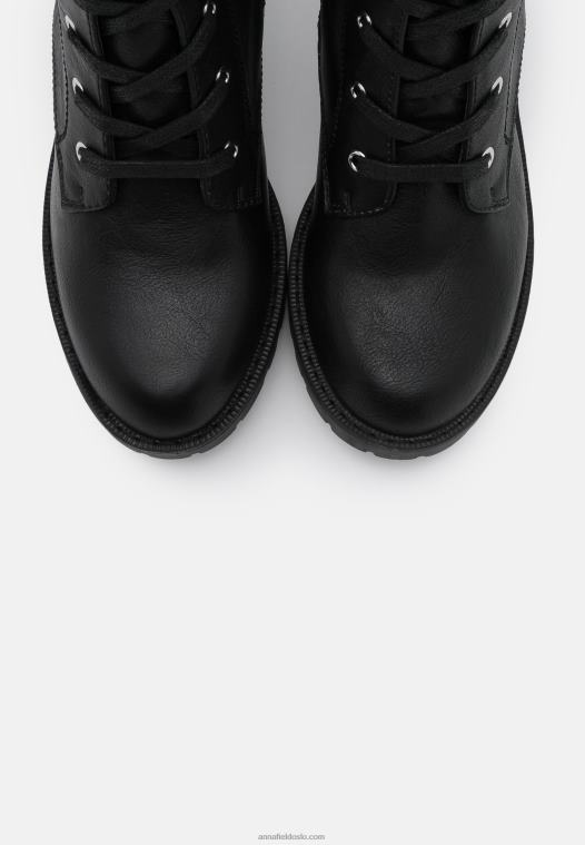 Anna Field kvinner plattformstøvler svarte P266L2220