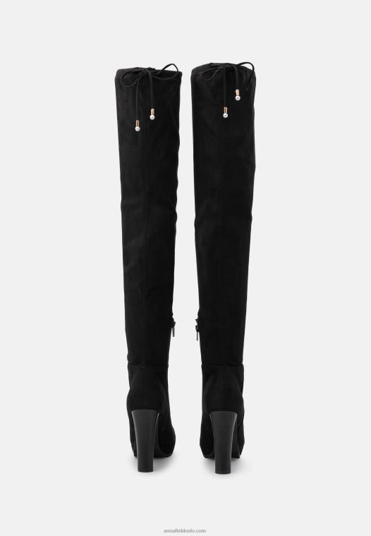 Anna Field kvinner plattformstøvler svarte P266L2241