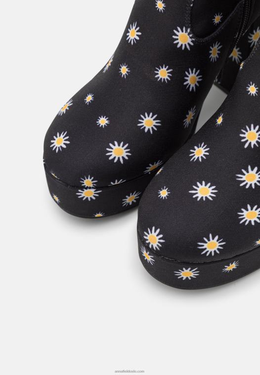 Anna Field kvinner plattformstøvler svarte P266L2250