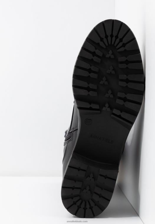 Anna Field kvinner snørestøvler svarte P266L2222