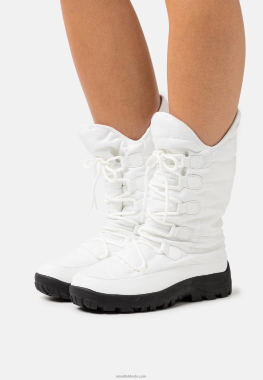 Anna Field kvinner vinterstøvler hvite P266L2212