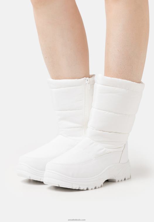 Anna Field kvinner vinterstøvler hvite P266L2217