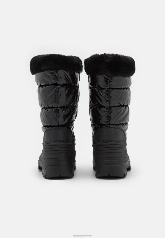 Anna Field kvinner vinterstøvler svarte P266L2214