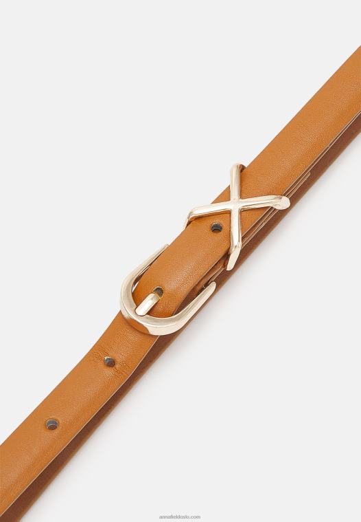 Anna Field kvinner 3-paknings belte svart/brunt/konjakk P266L2737