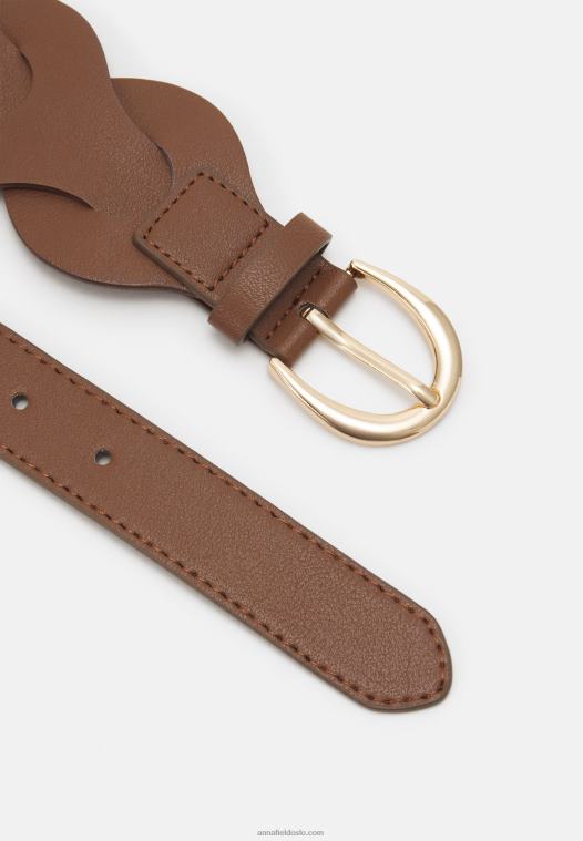 Anna Field kvinner belte brun P266L2757