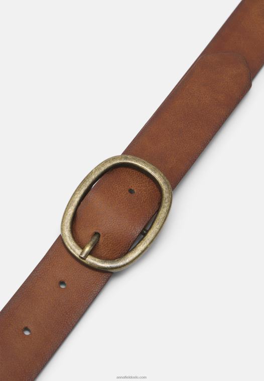 Anna Field kvinner belte konjakk P266L2740