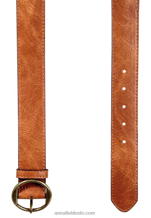 Anna Field kvinner belte konjakk P266L2745