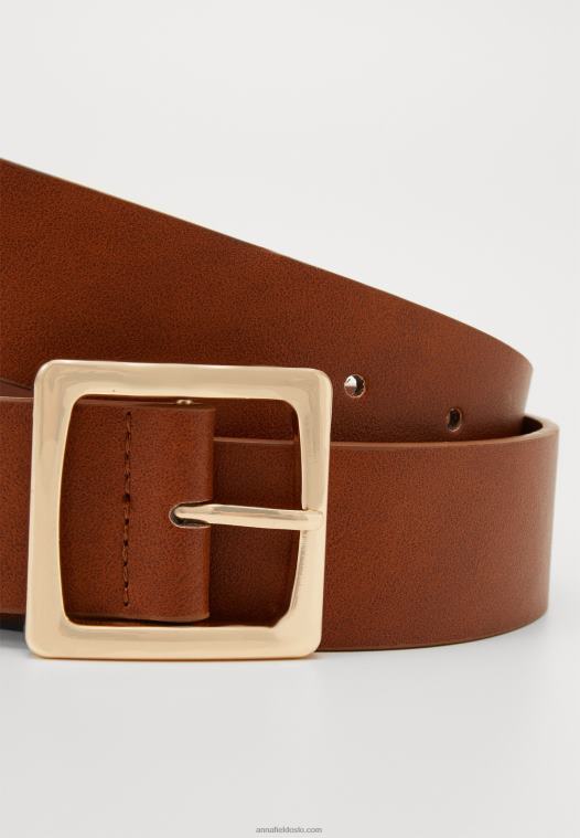 Anna Field kvinner belte konjakk P266L2752