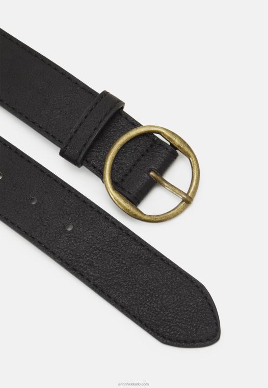 Anna Field kvinner belte svart P266L2731