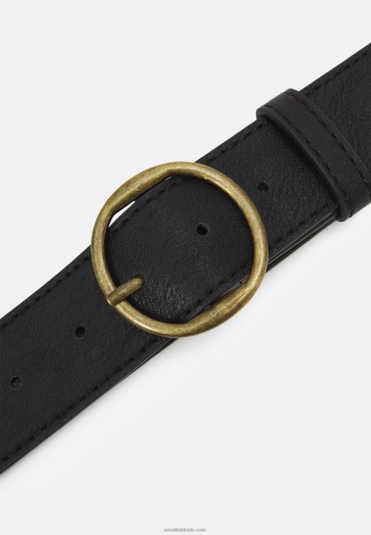 Anna Field kvinner belte svart P266L2731