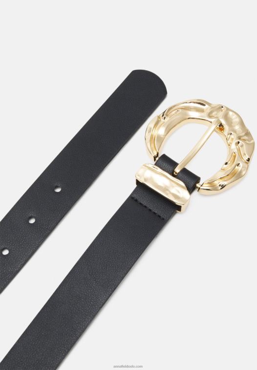 Anna Field kvinner belte svart P266L2734