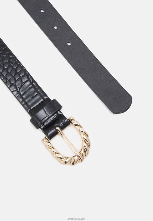 Anna Field kvinner belte svart P266L2735