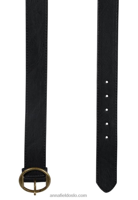 Anna Field kvinner belte svart P266L2736