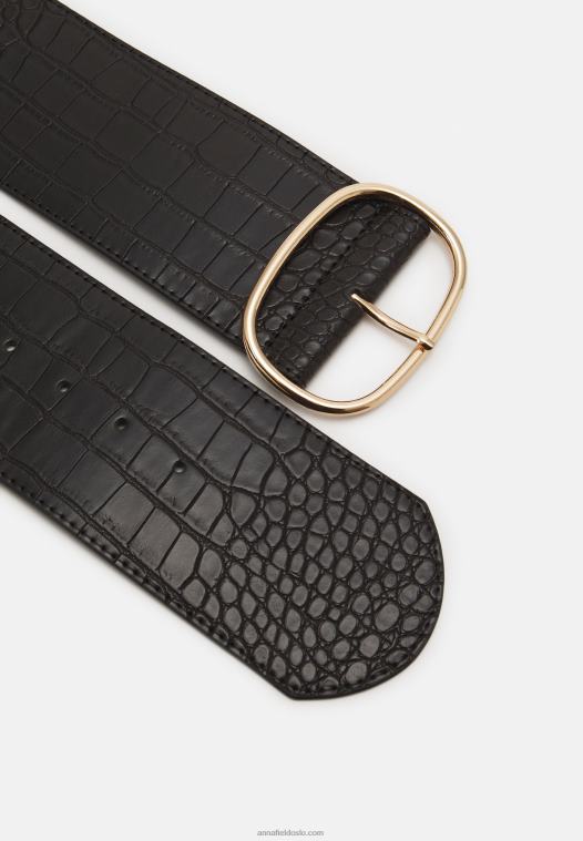 Anna Field kvinner belte svart P266L2742