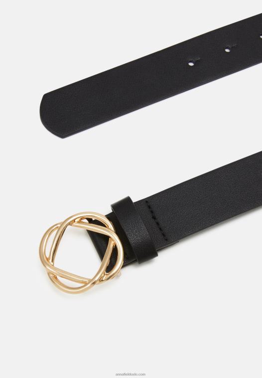 Anna Field kvinner belte svart P266L2747