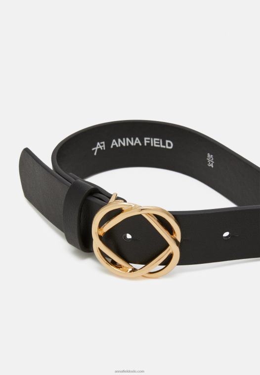 Anna Field kvinner belte svart P266L2747