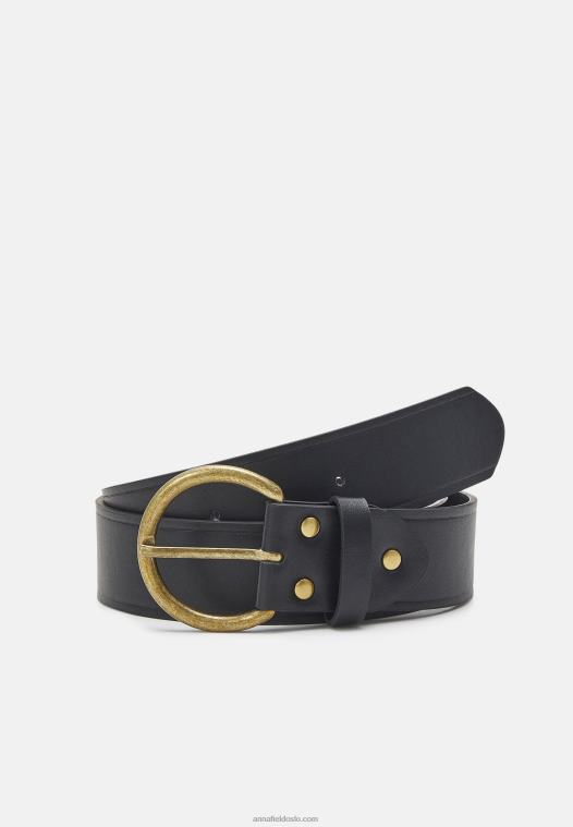 Anna Field kvinner belte svart P266L2748