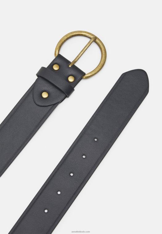 Anna Field kvinner belte svart P266L2748